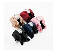Hair Claw Clips Women,Metal Clip,5 PCS Satin Ribbon Bowknot with Imitation，flat hair claw clips