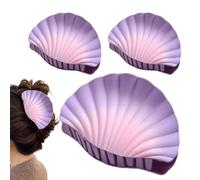Hair Claw Clips, Women Seashell Jaw Clamps, 2.56x1.57x1.38 Inch Sturdy Non Slip Grip & Stylish Lightweight Design, Strong Hold Fashion Accessories for Date Night Wedding Beach