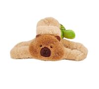 Hair Claw, Hair Ties, Animal Inspired Capybara Plush Design Soft Fabric Cute Theme Fuzzy Textura Comfortable Wear Secure Hold Gentle Fit, Women Clips for Girls