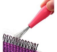 Hair Cleaner, Brush Tool, 3.54x0.67in Compact Rake, Wire Bristles, Easy-Grip Handle for Dirt Removal, Haircut Accessories, Styling Aid, Lint Cleaning, Barber Use, Indoor Use