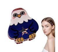 Hair Clip - Patriotic Flag Hairpin Accessory, Red White Blue Decorative Hair Clip for Women Use, Festival Party for Daily Casual Use, Independence Day Themed 4th of July Non Slip 12G