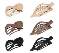 Hair Clips - Banana Hair Clip | 6 Pieces Non-slip Comfortable Horizontal Vintage Hairpin Barrette For Women, Girlfriend, Mother, Wife, Flat Clips For Thick Hair, Updos, Secure Hold, Everyday Use