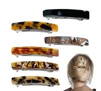 Hair Clips Barrettes, Thick Hairs Barrette, 2.95x0.47in Fashionable Tortoiseshell Style, Portable Trendy Accessories, Compact Non-Slip Grip for Travel, Beach, Dating, Daily Wear