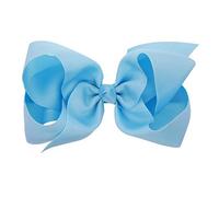 Hair Clips Boutique Hair Bows Alligator Clip for Women Girl Hairpin 6 Inch Large Cheer Bow Clip Handmade Bowknot Barrettes Hair Accessories TSFJ02 (Light Blue)