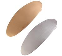 Hair Clips - Hair Claw | Gold Silver Metal Oval Hair Barrettes French Clips Non-Slip Simple Large Hair Cllip for Women Girls French Tortoise Sheell Non-Slip Barrettes Daily Use