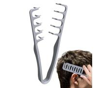Hair Combs for Styling - Wide Tooth Comb for Daily Hair Care | Anti-Static Volumizing Design with Detangling Function, Lightweight Handle Comb for Salon Bathroom Travel Men Women Family Use, Gray Pink
