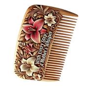 Hair Combs for Women, Wooden Floral Hair Combs, Anti-Static Hand-Carved Combs, Perfect for Mother's Day Gift, Elegant Design, (Assorted Colors), Ideal for Styling and Special Occasions