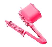 Hair Dye Applicator Comb, Automatic Dye Roller Comb, Large Capacity Tint Dyeing Brush, Multi-Purpose Combs for Stylist Professionals, Enthusiasts, Beginners, 26.5x13x11cm Gray Blue Pink