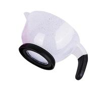 Hair Dye Bowl - Transparent Tint Cup, Purple Salon Coloring Mixing Vessel | Vivid Purple Transparent Hue | Professional Hair Salons, Suction Cup Grip Bottom Prevents Slips In Color Application Sessions