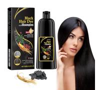 Hair Dye Shampoo 3 en 1 Cubre Canas, 100ML Black Hair Dye Shampoo 3 en 1, 100ml Champu para Canas Pelo Negro, Champú para Cabello Negro Instantáneo Champu Colorante Tinte para Hombre y Mujer