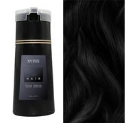 Hair Dye Shampoo, Hair Instant Dye Shampoo, 3 in 1Natural Ingredients Hair Color Shampoo, Long Lasting Hair Color Shampoo for Women & Men (Black)