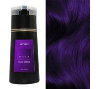 Hair Dye Shampoo, Instant 3 in 1Natural Ingredients Color Long Lasting Shampoo for Women & Men (Purple)