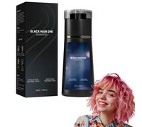 Hair Dye Shampoo Instant Gray Coverage & Natural Color For Women/Men.Long Lasting Color,Instant Hair Dye Shampoo,Ideal for Home Salon.200ml (Negro)
