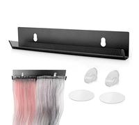 Hair Extension Hanger, Wall Mount Metal Hair Stand, Ideal For Styling, Washing, And Drying, Holds Extra Wide Wefts And Braiding Hair, Perfect For Organizing Hair Extensions, Silver, 1 Piece