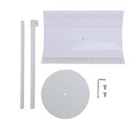 Hair Extension Holder Stand | Adjustable Double Sided Rack for Braiding & Styling | Acrylic Iron Hair Organizer for Salon/Home/Travel (White)