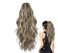 Hair Extension Ponytail - Curly Clip for Women Styling | Synthetic Fiber Natural Long Hairpiece, Cosplay Party Daily Commuting Gathering Performance, Girls Teen Family