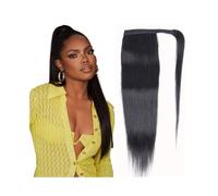 Hair Extensions Cola De Caballo, Cabello Humano Largo Y Liso, Extensiones De Cabello Remy, Extensiones De Cabello Brasileño, Clip Ins, Peluca De Color Natural(24inches)
