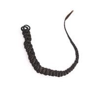 Hair Extensions Cola de caballo sintética con banda de goma for el pelo, extensiones de cabello trenzado de crochet con trenzas de boxeo largas(Dark brown)