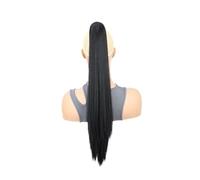 Hair Extensions Extensión De Cola De Caballo, 24" De Largo, Recta, Con Pinza For El Cabello, Postizos For Mujeres.(2)