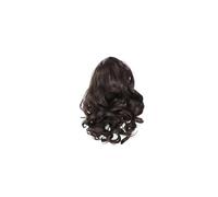 Hair Extensions Extensión de cola de caballo corta de 25 cm, suelta, rizada, ondulada, con cordón, peine con pinza for cabello for mujer(Dark Brown)