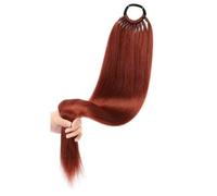 Hair Extensions Extensión de cola de caballo for mujer, 24/28" de largo, recta, sintética, suave(#350,28inches)