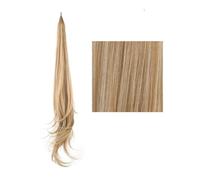 Hair Extensions Extensiones De Cabello Sintético Con Cola De Caballo Larga En Capas, Cola De Caballo Rubia, Coletas De Cabello Flexible, Postizos(Honey Blonde)
