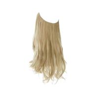 Hair Extensions Extensiones de cabello sintético sin clips, cabello postizo, cabello natural ondulado y rizado for mujer(Dirty Blonde,18inches)