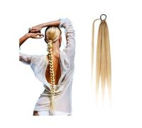 Hair Extensions Extensiones de cabello trenzadas sintéticas de cola de caballo de 26 pulgadas for mujeres trenzadas cola de caballo con lazo for el cabello(Dark Blonde+Bleach Blonde)