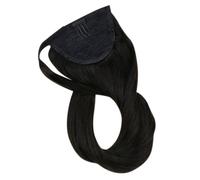 Hair Extensions Extensiones De Cola De Caballo De Color Sólido Con Clip, Extensión De Cola De Caballo, Cabello Brasileño Remy 100% A Máquina, Cabello Humano For Cola De Caballo(Black,14inches 70g)
