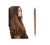 Hair Extensions Rastas hechas a mano de 36 pulgadas, 5 hebras, extensiones de rastas de pelo de ganchillo sintético for accesorio for el cabello(Light Auburn)
