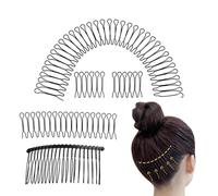 Hair Finishing Comb Clip - Metal Invisible Hair Pin | Curved Styling Comb