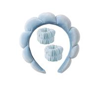 Hair Glamour: Chic Hair Accessories、 Elastic Hair Ties & rubber band - A variety of shapes are available(AC-Blue)