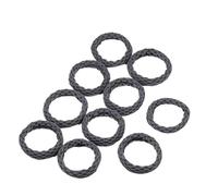 Hair Glamour: Chic Hair Accessories、 Elastic Hair Ties & rubber band - A variety of shapes are available(Dark Gray)