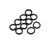 Hair Glamour: Chic Hair Accessories、 Elastic Hair Ties & rubber band - A variety of shapes are available(Diamond Black)