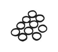 Hair Glamour: Chic Hair Accessories、 Elastic Hair Ties & rubber band - A variety of shapes are available(Twill Black)