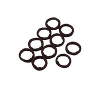 Hair Glamour: Chic Hair Accessories、 Elastic Hair Ties & rubber band - A variety of shapes are available(Wave Dark Brown)