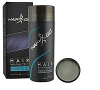HAIR GO Premium Schütthaar zur Haarverdichtung | Haarpuder | Streuhaar | Haarauffüller | Haarausfall | Haarverdichter 100% natürlich & vegan, 1er Pack, (1x 25 gr.) (grau)