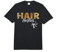 Hair Hustler - Hairstylist Gifts - Hairdresser Gift Leopard Comfort Colors Adult Heavyweight T-Shirt