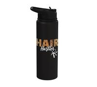 Hair Hustler - Hairstylist Gifts - Hairdresser Gift Leopard Stainless Steel Insulated Water Bottle