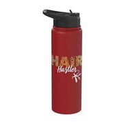 Hair Hustler - Hairstylist Gifts - Hairdresser Gift Leopard Stainless Steel Insulated Water Bottle