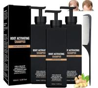 Hair Loss Shampoo, Mane Root Activator, Promotes Hair Growth & Thicker, Anti Hair Loss Natural Herbal Essence Shampoo, Smooth Strong Repair Conditioning, for Women and Men (3pcs)