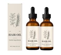 Hair Oil, Scalp Oil with Herbal Infusion, Repairs Split Ends, Hydrates, Adds Shine Lightweight Daily Nourishment for Dry Scalp & Edges, Plant Formula for All Hair Types (2PC)