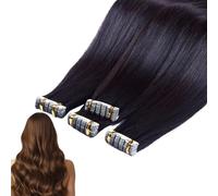 Hair Patch, Natural Straight Wig, Lightweight Nano Contactless Design, Real Human Hair for Cosplay Wedding Gathering, Daily Wear, or Special Events, Curled, Waved, Black