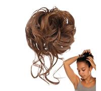 Hair Pieces S, Wavy Curly Bun Extensions, Natural Look & Easy Attachment, Volumizing Fake Hair for Girls, Ladies, Brides, Girlfriends, Weddings, Parties, Everyday Styling