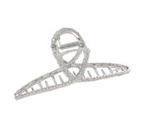 Hair Pin Hair Clip Metal Alloy Rose Flower Accessories For Women Outdoors Versatile Elegant Back Of Head(Silver)