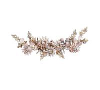 Hair Pin Metal Leaf Flower Hair Clip Elegant And Unique Women's Jewelry Exquisite Alloy(Color 2)