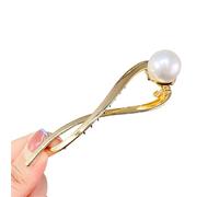 Hair Pin Rhinestone Metal Flower Hairpin Women S Shape Pearl Hair Claw Clip Barrettes Banana Twist Clips Ornament Jewelry(Color 2)