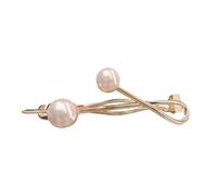 Hair Pin Simplicity Metal Pearl Hair Clips Hairpins Frog Buckle Ponytail Clip Elegant Lady's Summer Accessories(Color 1)