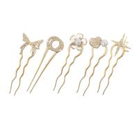 Hair Pins, U-Shaped Clips, Vintage Hair, Metal Clips, Hair Styling, U-Shaped Hair Clips, Stylish And Elegant Metal Hair Clips, 5 x Hair Styling Pins For Elegant Hairstyles Hair Elegance Updo