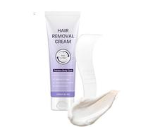 Hair Removal Cream, 120g Sensitive Skin Depilatory Cream, Soothing Moisturizing Formula with Scraper Tool, Gentle Hair Removal Lotion for Private Areas Underarms Legs Bikini Lines, 6.3 Inches